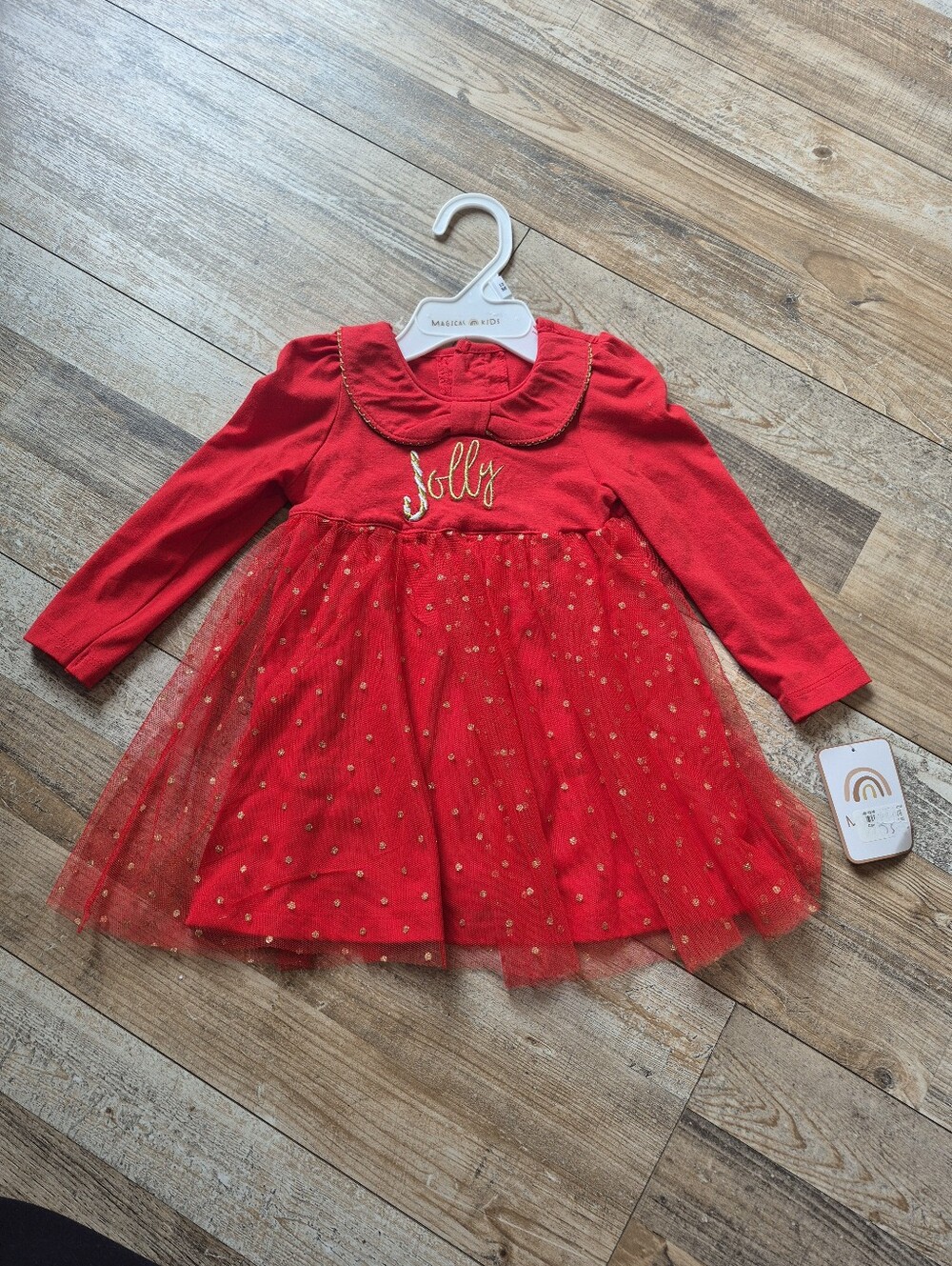 NWT Red 'Jolly' Holiday Tulle Dress